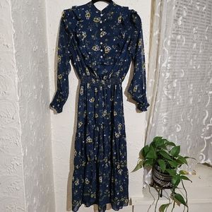 Max Studio Edit Floral Midi Dress XL